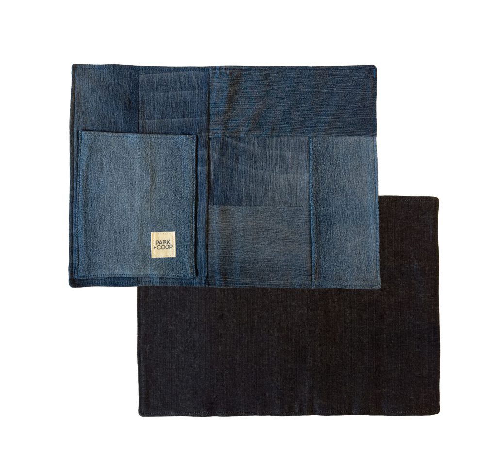 Park + Coop - Sustainable upcycled denim placemats.