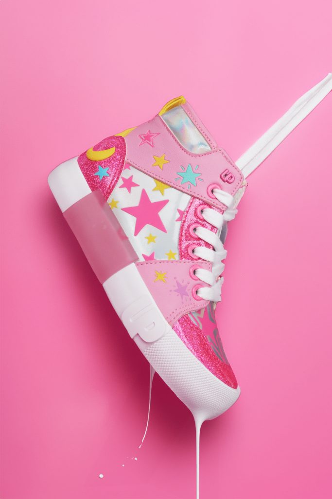 Ground Up - Girl's Star High Top Sneakers