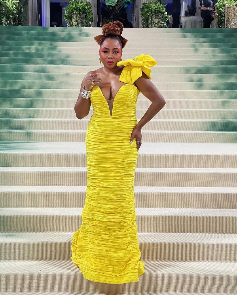 Kela Walker Wears Jovani at the Met Gala. Photo courtesy of Jovani.