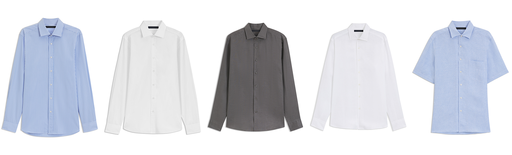 Slim-fit Shirts in Cotton Poplin