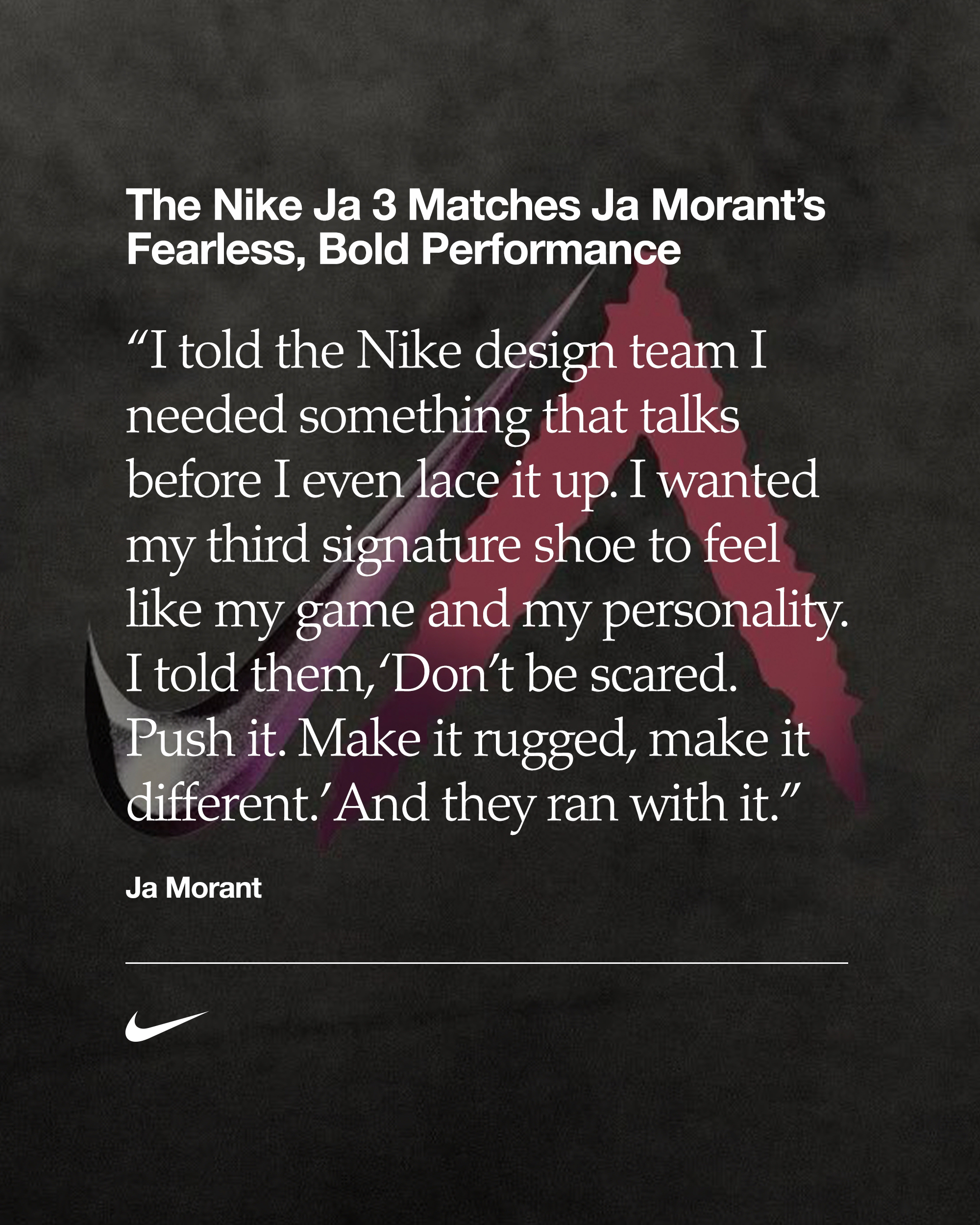 The Nike Ja 3 Matches Ja Morant's Fearless, Bold Performance