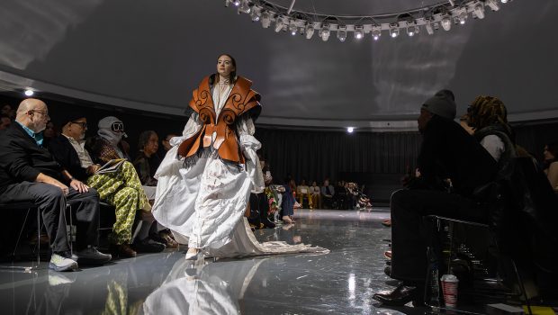 CCS Fashion Design Program's 'The Icons' Show 2025 Designer: Veronica Wardowski @veronica.wardowski Photo by Amber Zundel Roberts @aszundel, Courtesy of CCS Fashion Design @CCS_FashionDesign