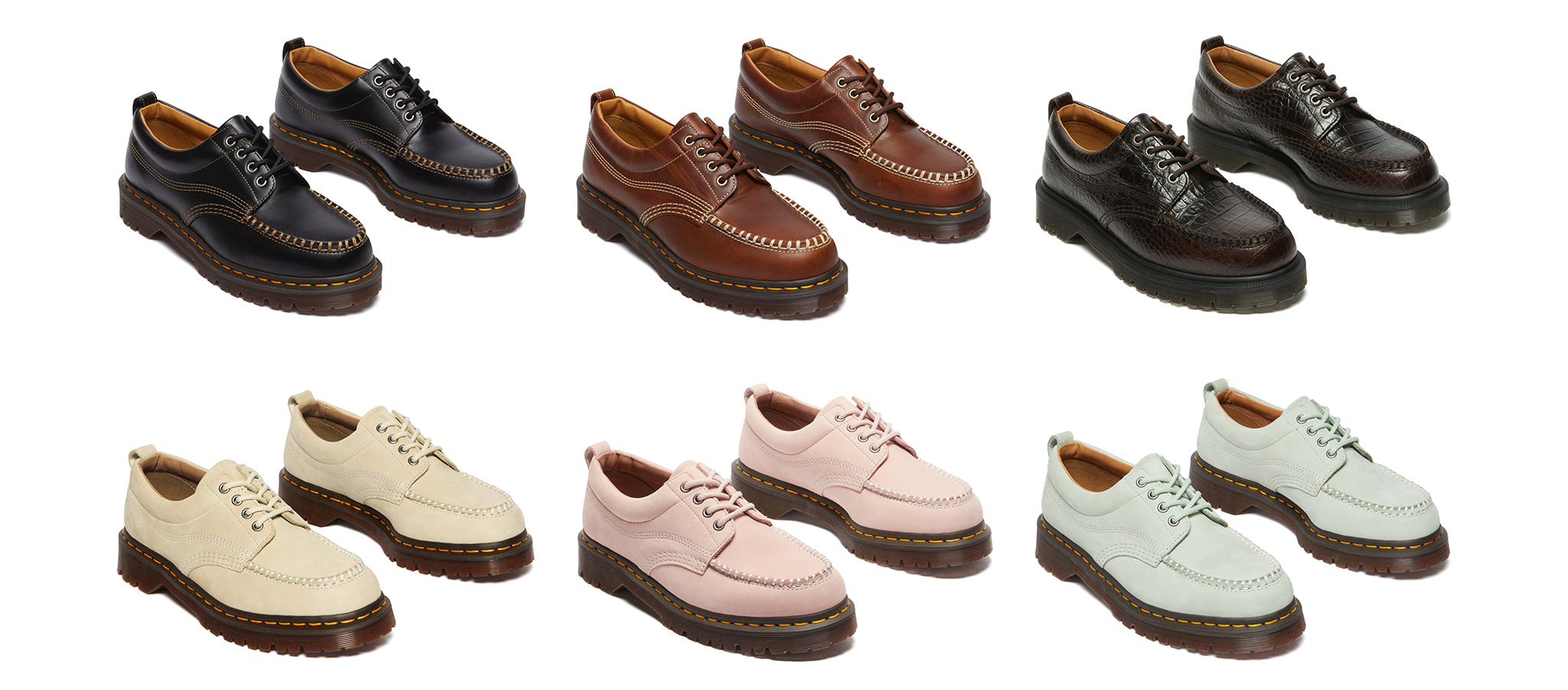 Dr Martens★LOWELL BUTTERSOFT MOC TOE★兼用★POWDER PINK Lowell Buttersoft leather moc toe shoes in Powder Pink | Dr