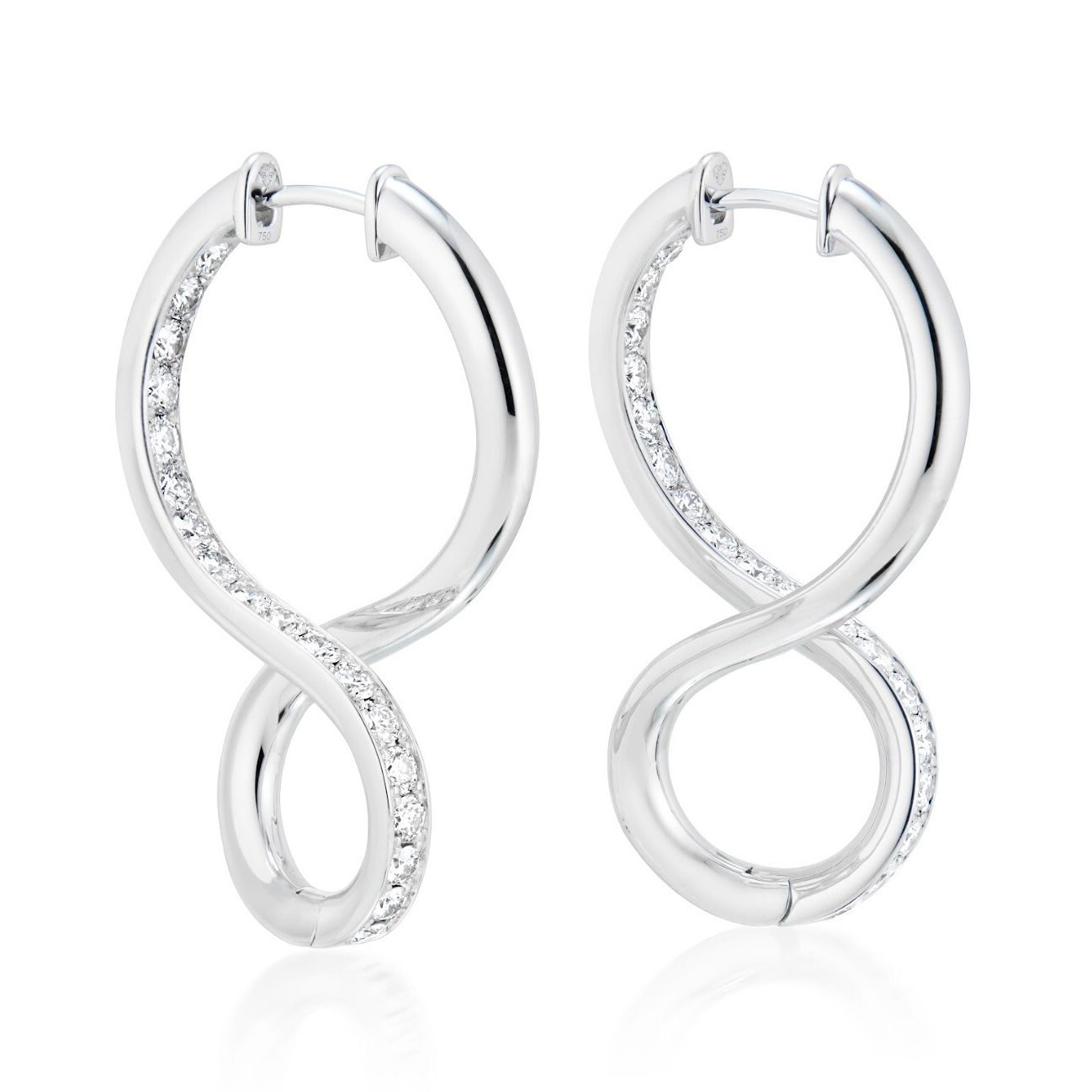Infinity Loop Hanging Earrings by Renisis