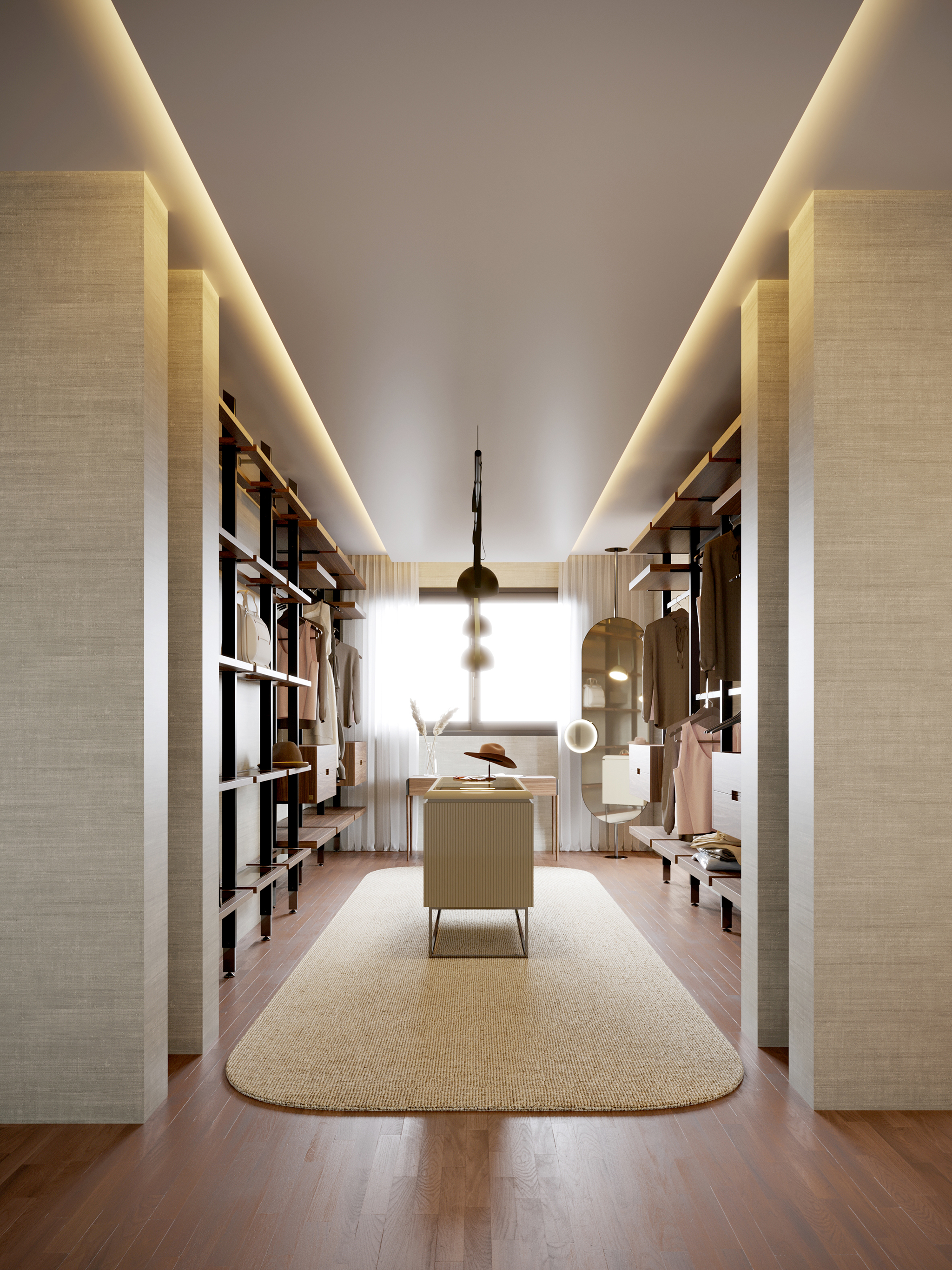 Her Chest of Drawers, His Night System, Her II Desk, Sublime Stool