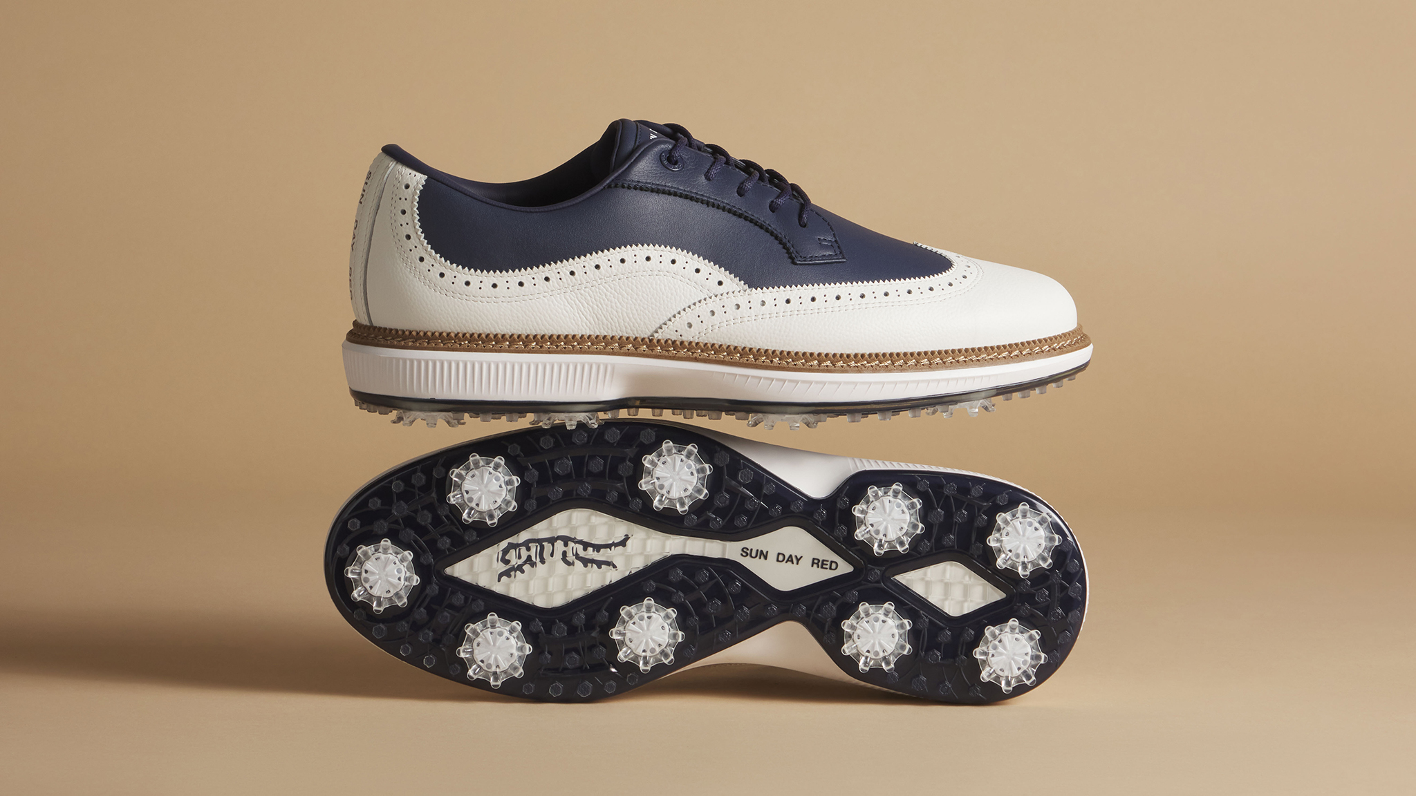 Pioneer Magnolia "Spectator" Golf Shoe, Navy/White