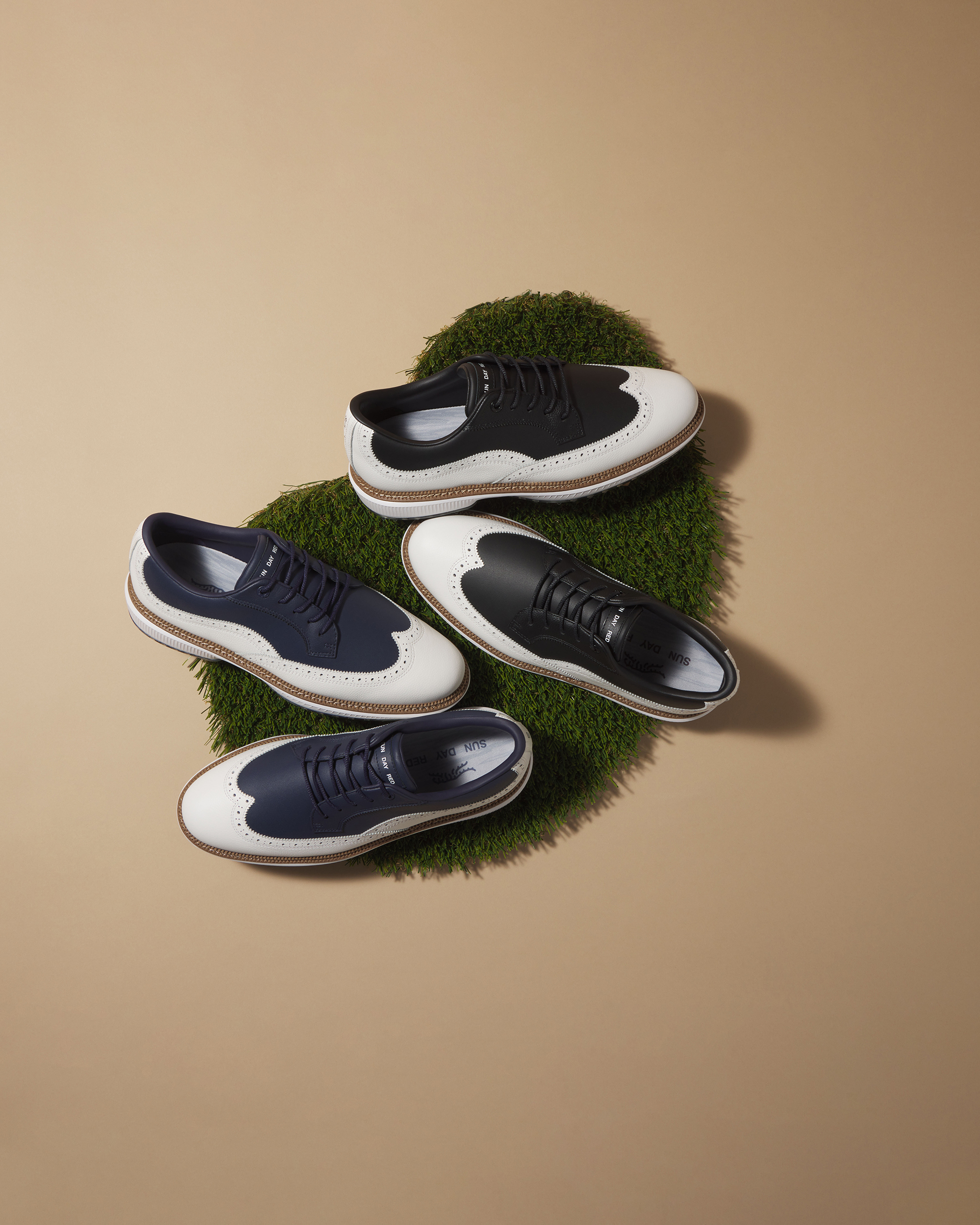 Pioneer Magnolia "Spectator" Golf Shoe, Black/White and Navy/White