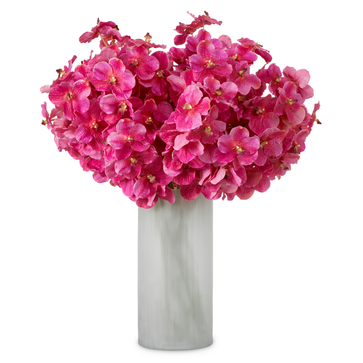Real Touch Bouquet of Vanda Orchids - 24 pcs - Pink
Elevate your space with the refined luxury of this exquisite Bouquet of Vanda Orchids. Featuring 24 meticulously crafted blooms, this arrangement embodies the delicate beauty and exotic allure of real orchids, bringing a sophisticated touch to any interior or occasion. Effortlessly elegant and maintenance-free, it offers timeless charm that endures. A signature creation by Eichholtz, this bouquet merges floral artistry with luxurious design, transforming your space with grace and sophistication.