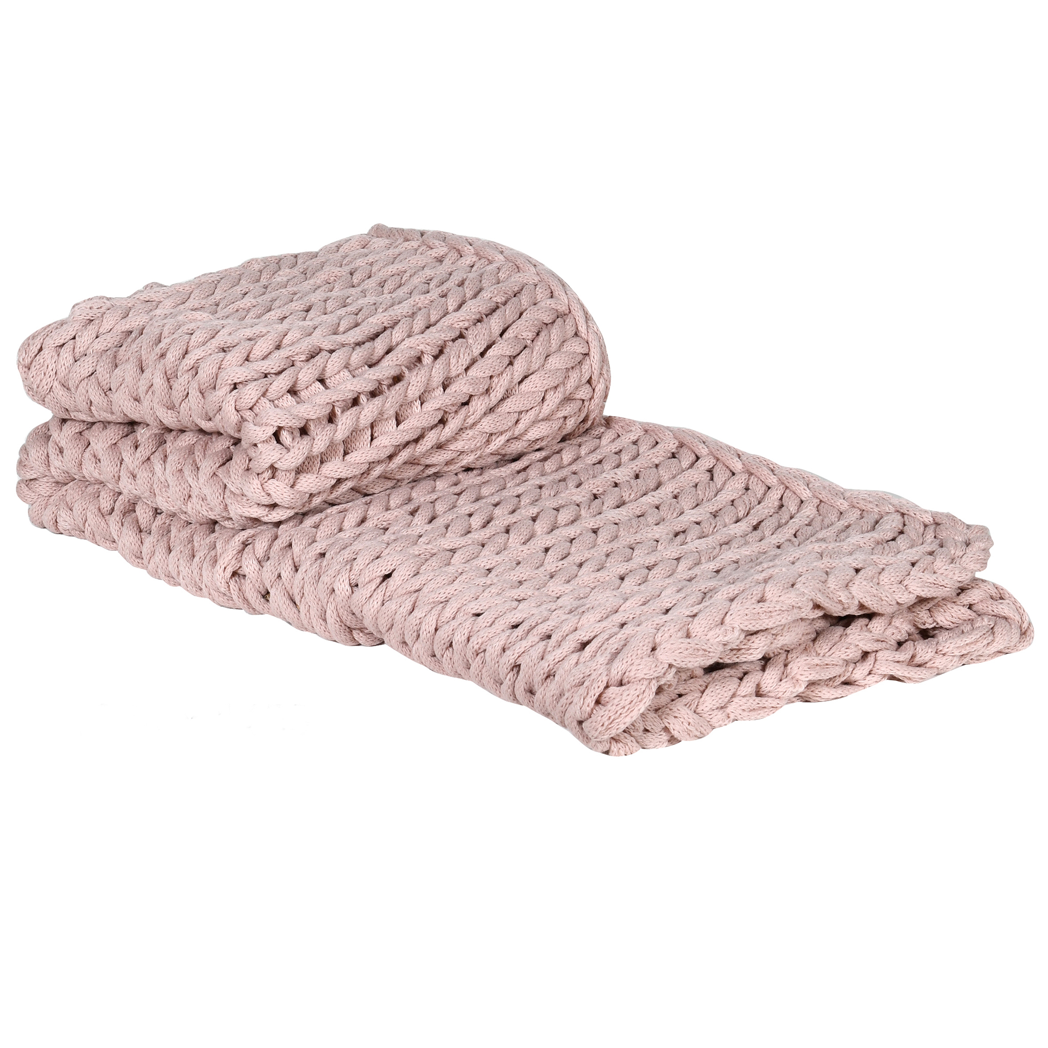 Stella Chunky Knit Throw - Pink
Complete your living or bedroom space with the gorgeous Stella Chunky Knit Throw. This throw comes in a soft blush pink colour, perfect for complementing other colours within your interior and the most cosy, comforting blanket to wrap yourself up in.