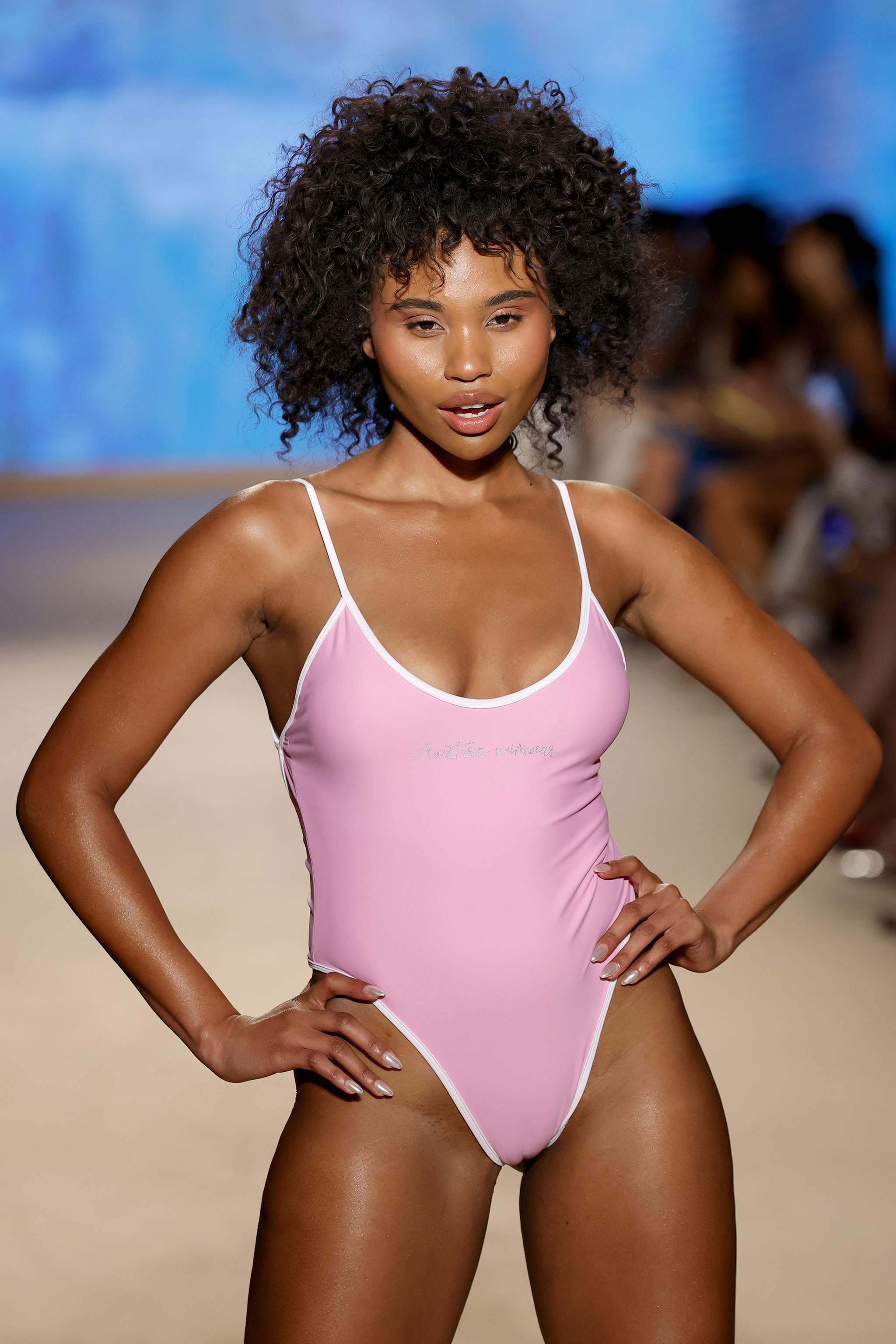 MIAMI BEACH, FLORIDA - JUNE 01: A model walks the runway for Spotlight featuring Aventura Swimwear, BOLDE, and Mariella Swimwear during Paraiso Miami Swim Week 2025 at The Paraiso Tent on June 01, 2025 in Miami Beach, Florida. (Photo by Frazer Harrison/Getty Images for Spotlight featuring Aventura Swimwear, BOLDE, Mariella Swimwear)