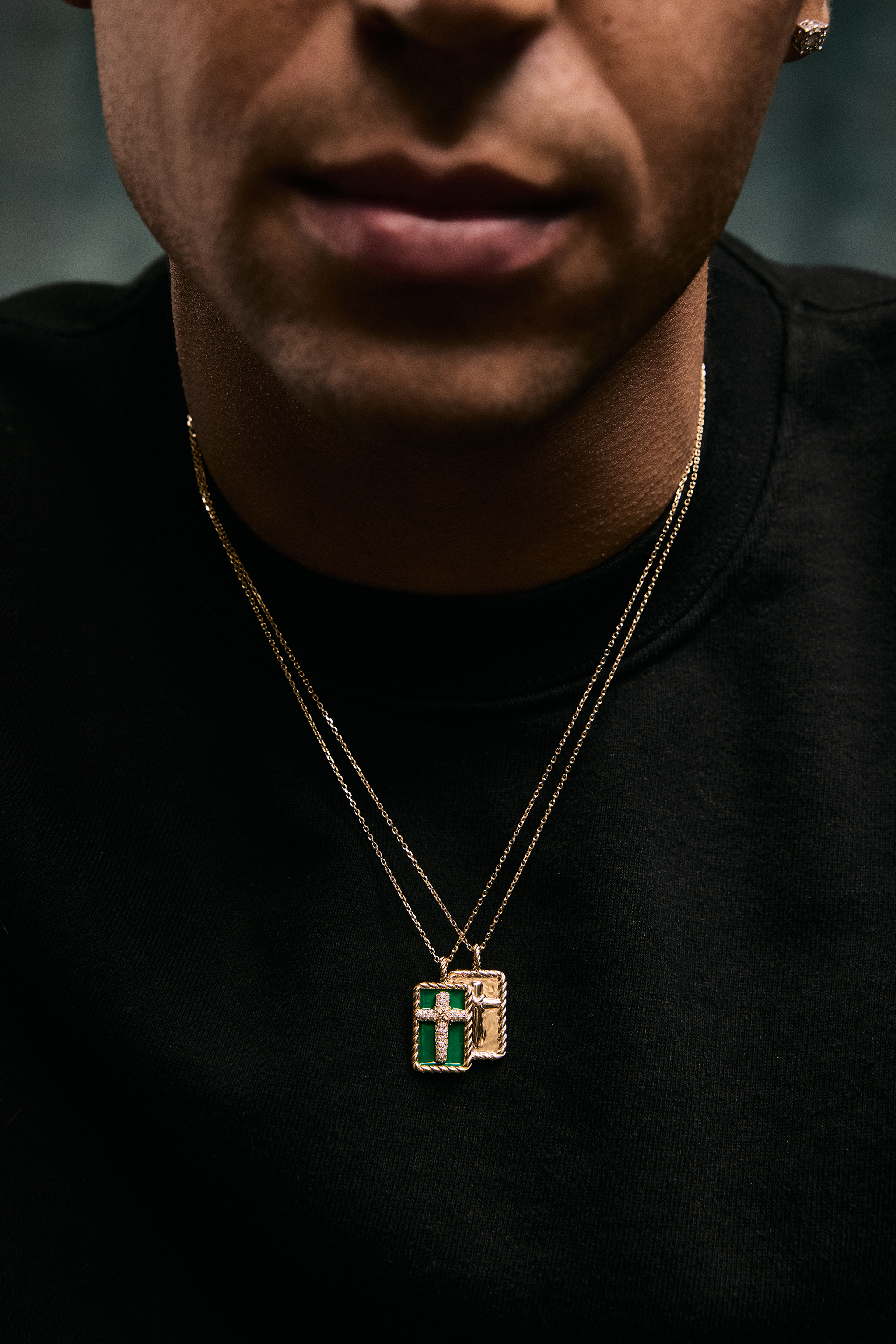 Rooted, Cross Pendants in 18k Gold with Full Diamonds and with no diamonds
Photography by Ben Pigao, courtesy of Bible Club
