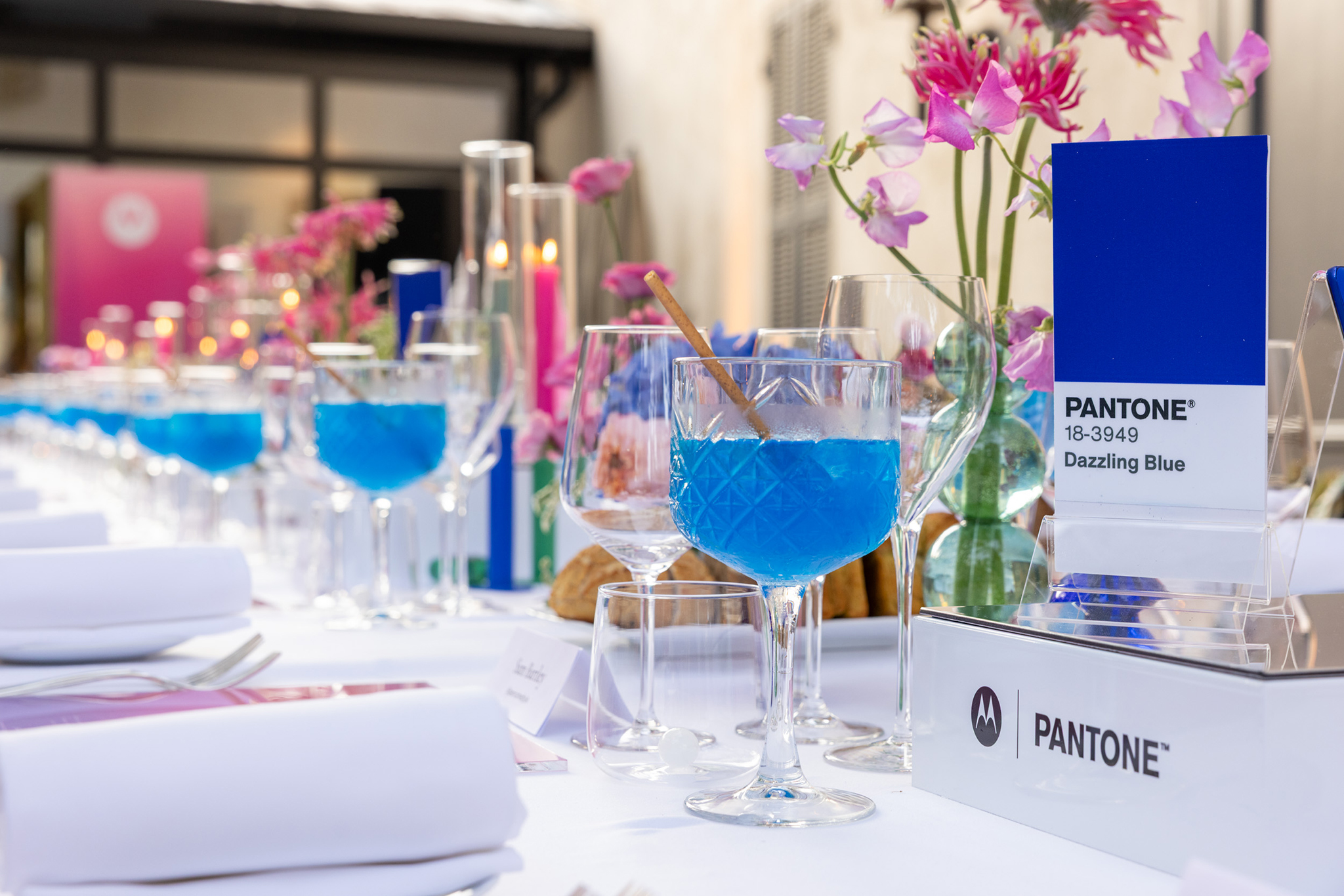 Chef Oger also paired each course with beverages that echoed the Pantone color theme of Motorola's latest razr collection.
Photo by Benoit Galera, courtesy of Pantone