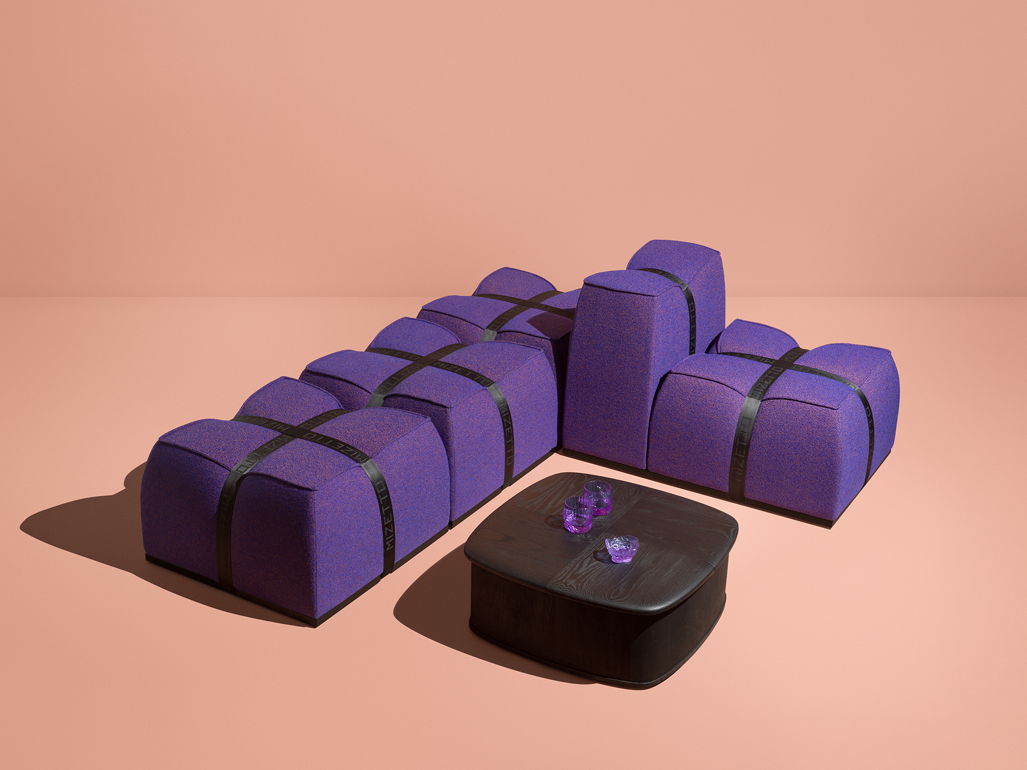 Cargo Modular Seating (Purple) by Mizetto