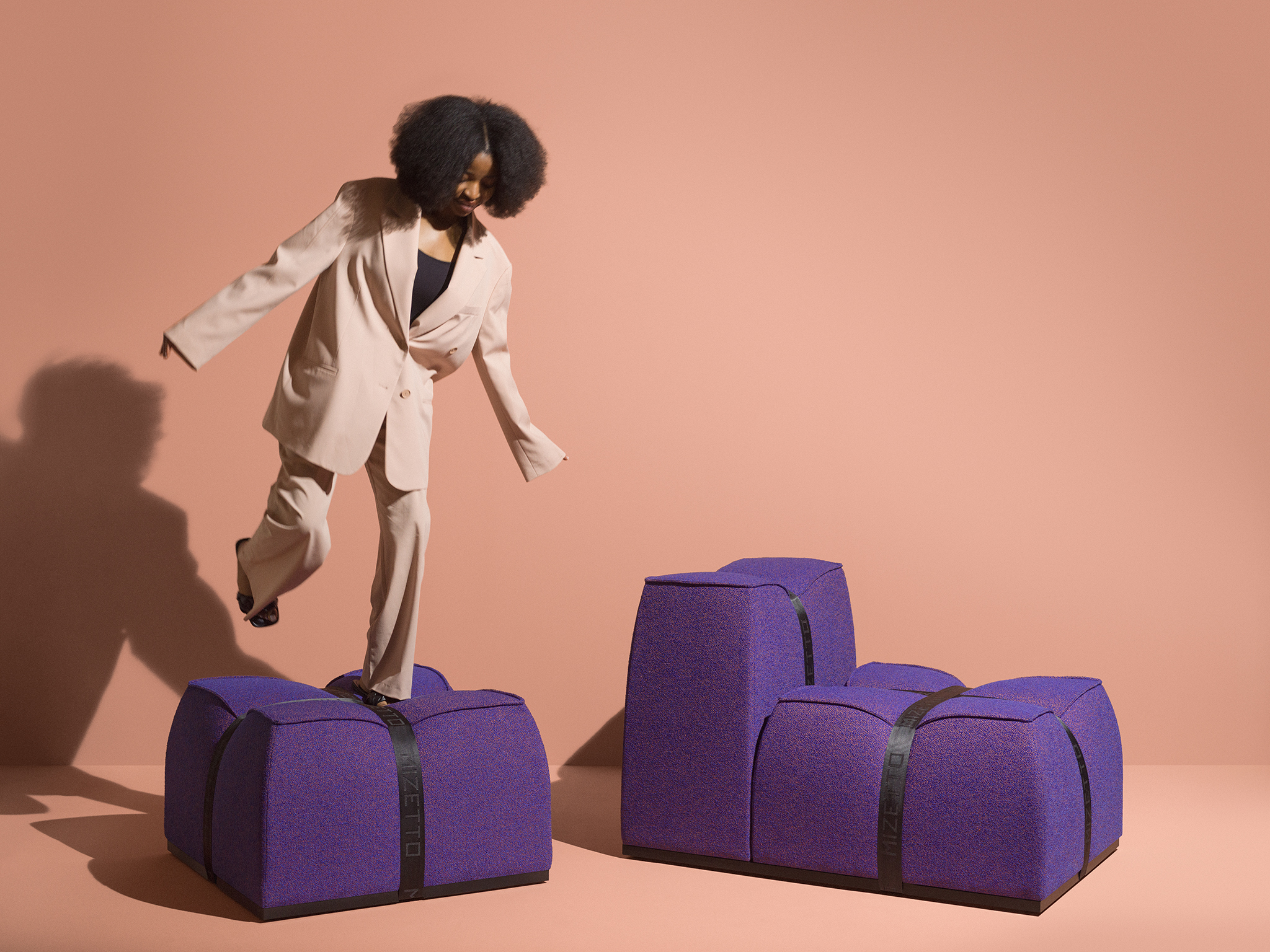 Cargo Modular Seating (Purple) by Mizetto