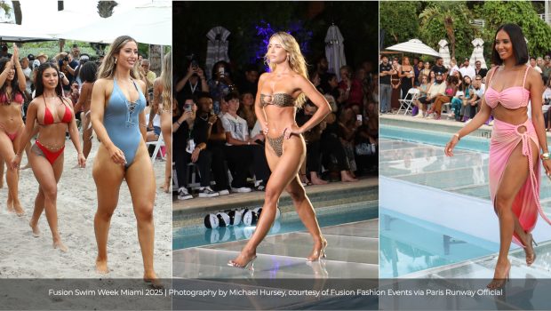 Fusion Swim Week Miami 2025 Event Photography by Michael Hursey, courtesy of Fusion Fashion Events via Paris Runway Official.