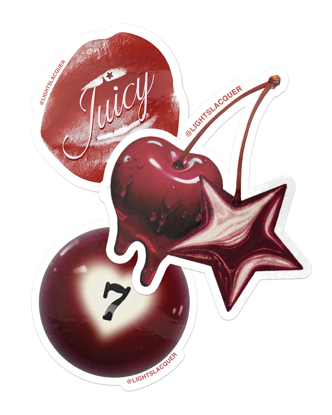 Cherry Coded Laptop Stickers