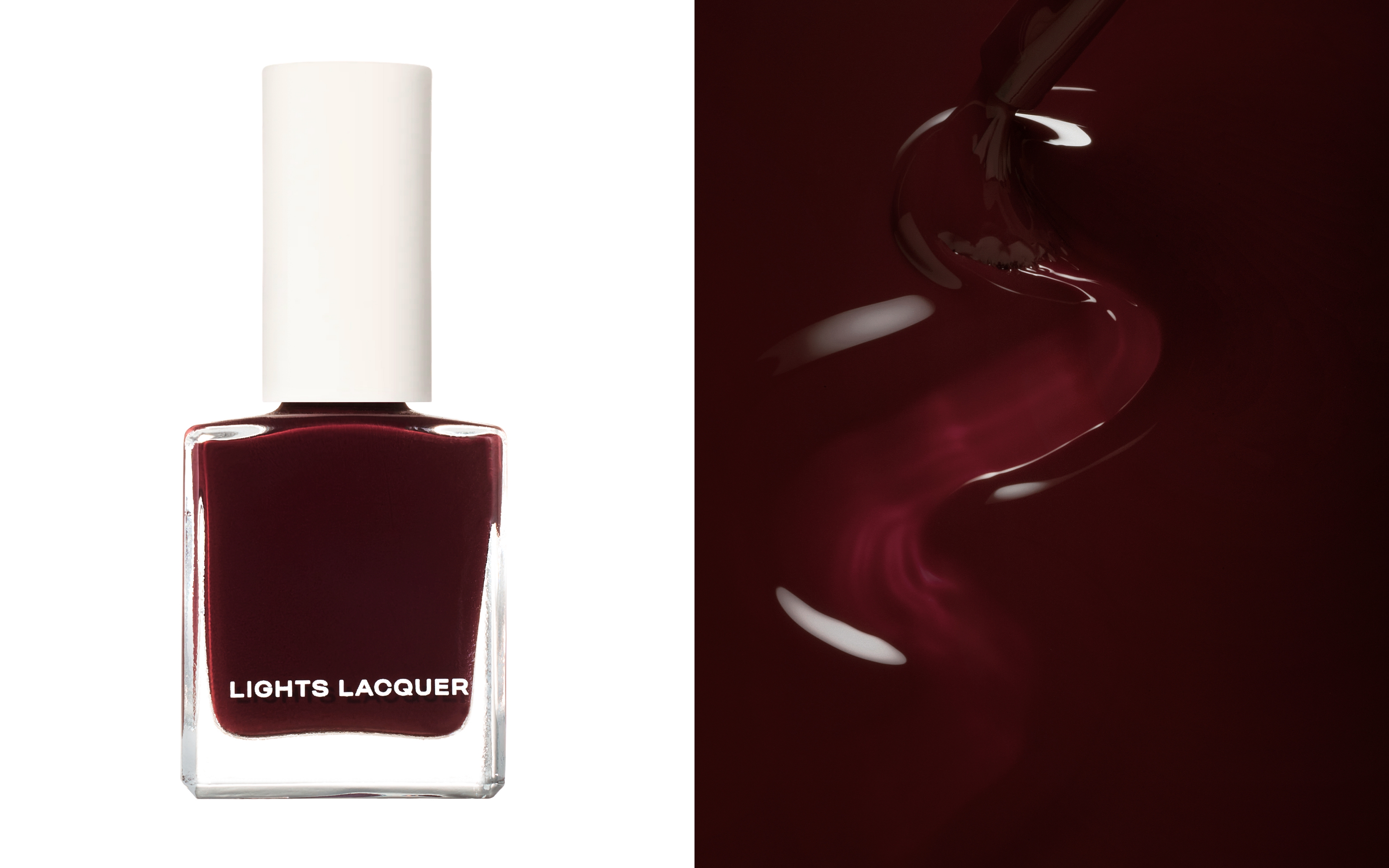 ♥️ Mon Chéri - A deep oxblood red polish with a creme finish.