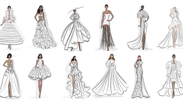 The Cashmere Collection, Canada's annual showcase of original couture crafted entirely from Cashmere Bathroom Tissue, proudly announced the theme and roster of talented designers for its 2025 runway, celebrating its 22nd year. Illustrated by Lauren Pearson, www.bylaurenp.com | @bylaurenp Courtesy of Kruger Products Inc.