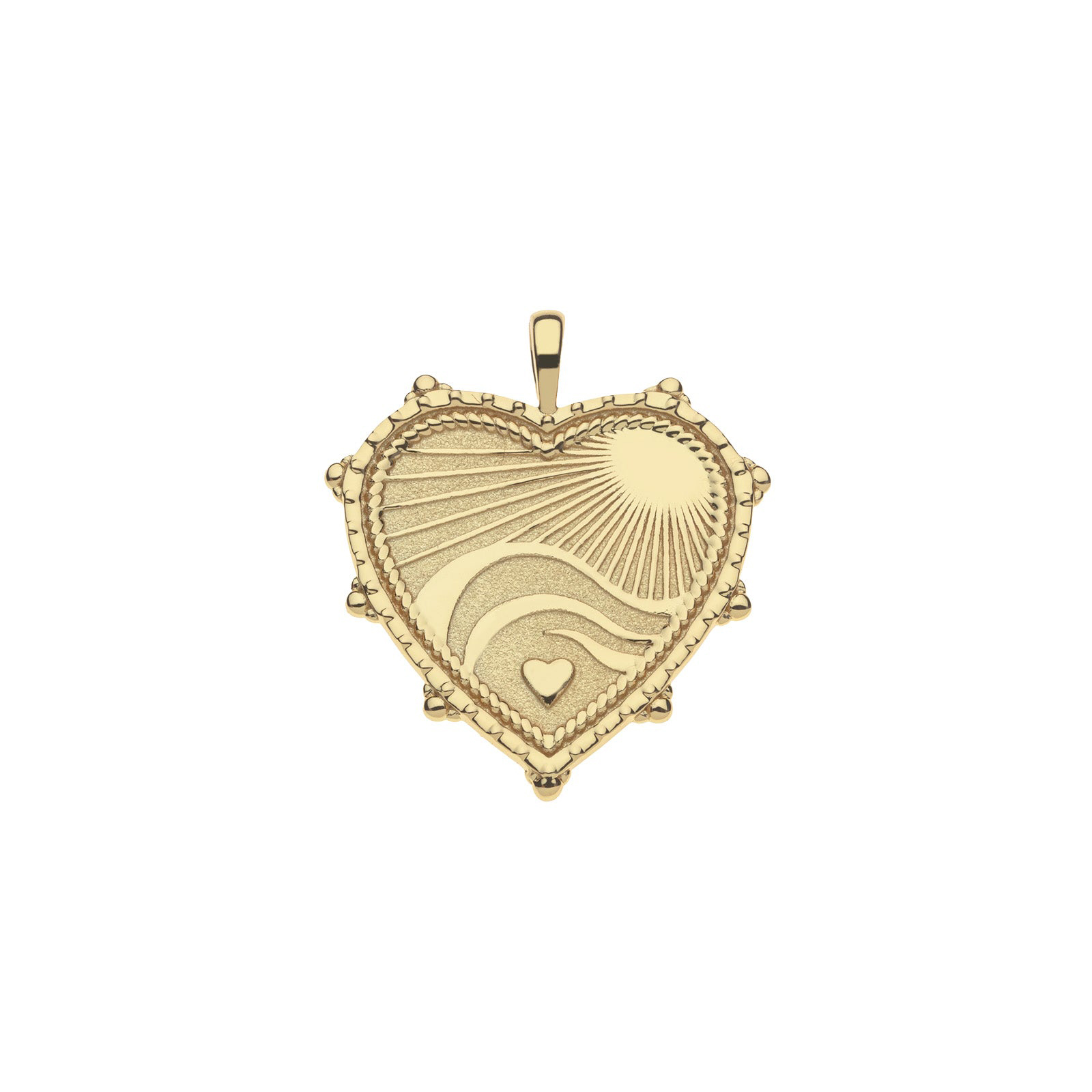 Love - Courage - Strength JW Heart Pendant