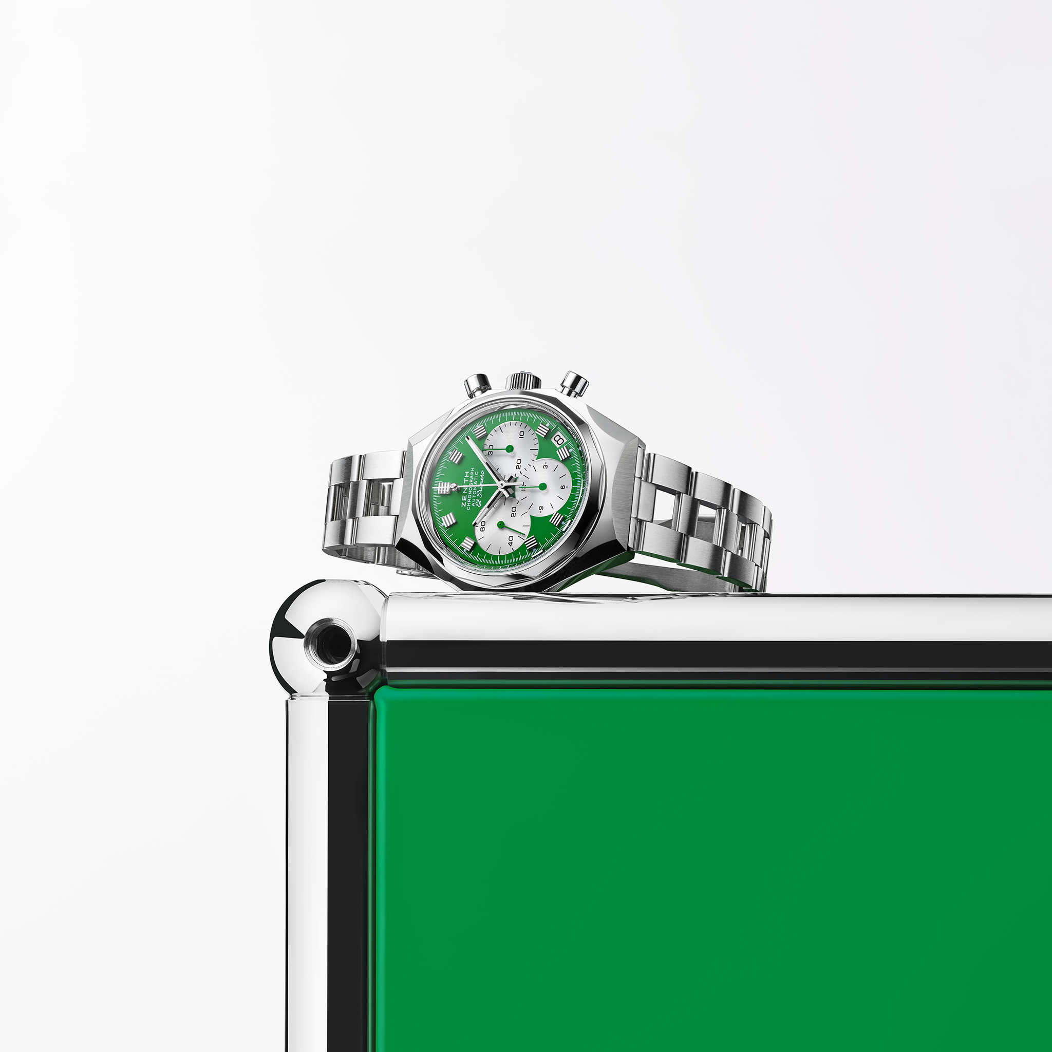 ZENITH | USM
DEFY CHRONOGRAPH USM / Reference: 03.A780.400-2/91.M3642 / Dial: USM Green