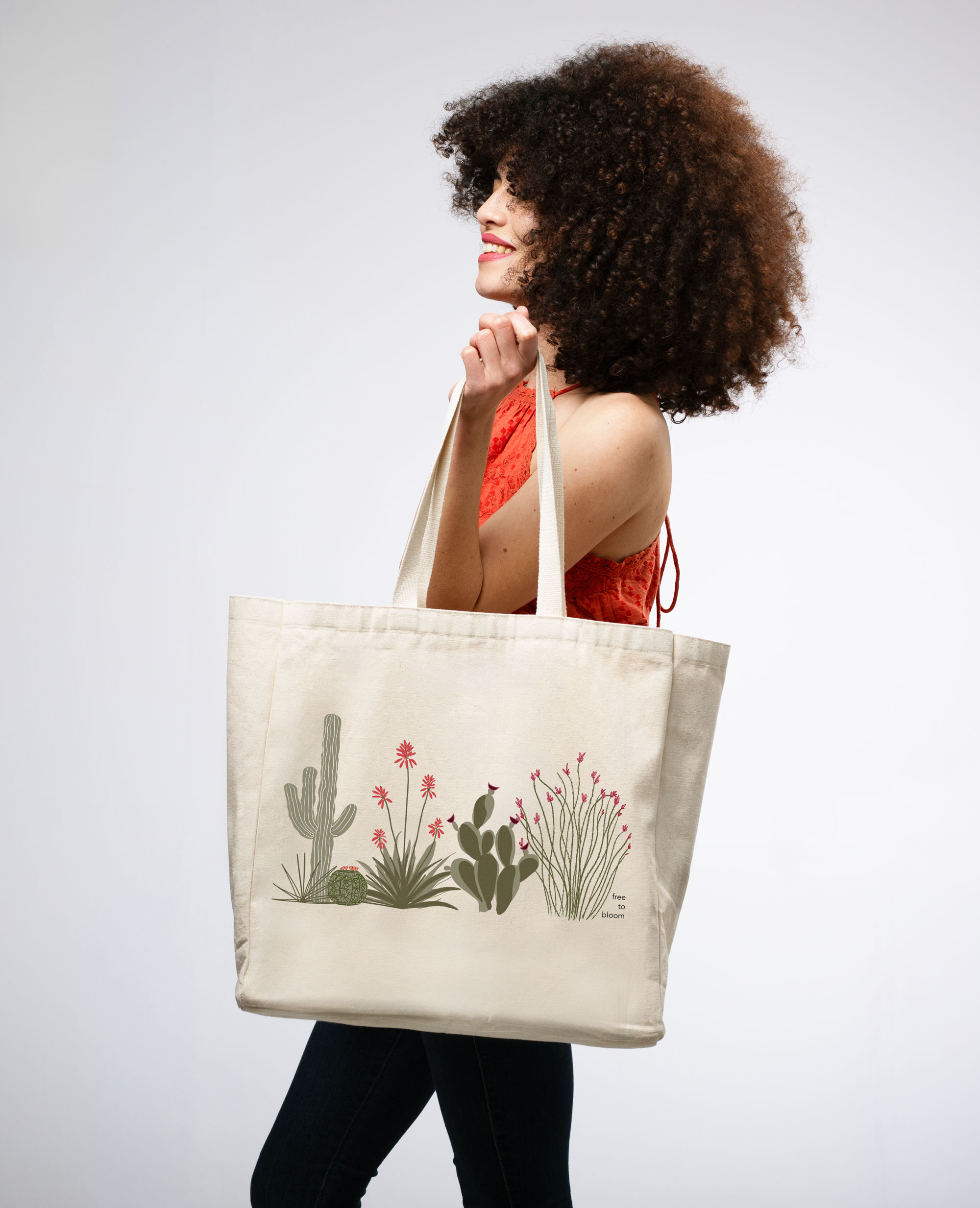 Free to Bloom Desert Tote by The Tote Project