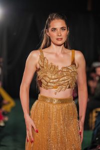 October 15, 2025, New York – Harleen Kaur's Fall 2026 Bridal & Evening Collection Runway Show During New York Bridal Fashion Week.