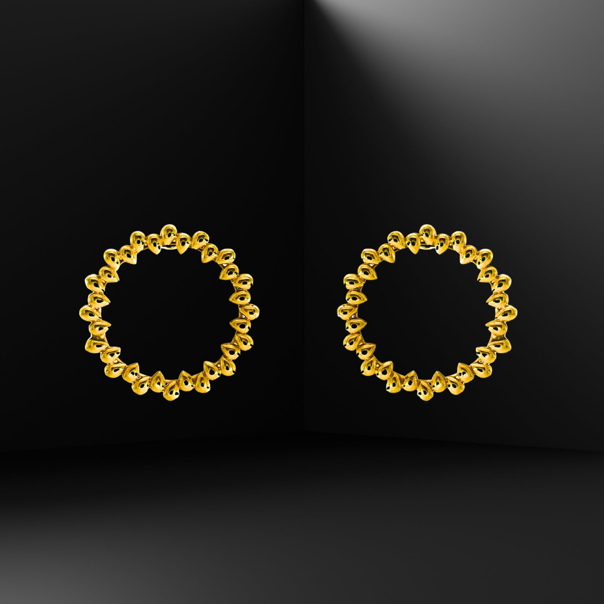 Ocean Drop Hoops Earrings