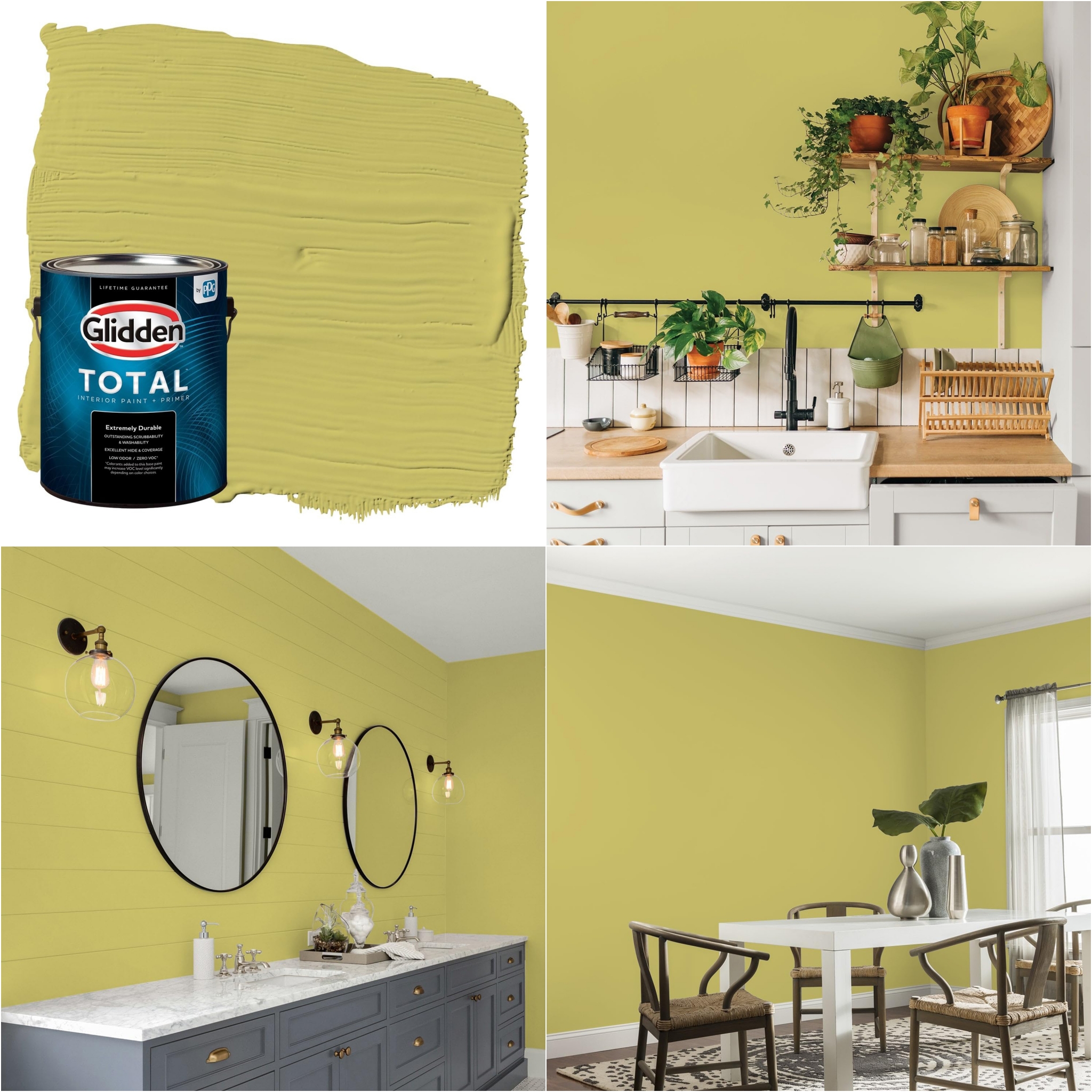 Glidden Total Interior Wall Paint & Primer All-in-One, Secret Safari