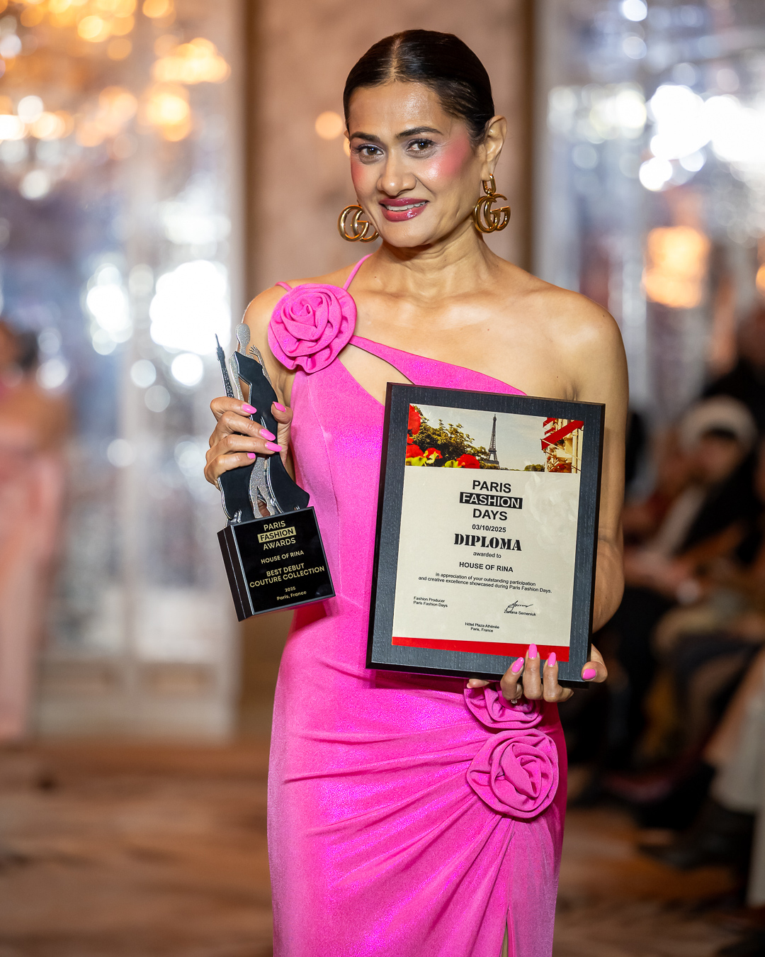 House of Rina presented at Paris Fashion Week on October 3rd, 2025. Photo by Gabriel Guihard @gabriel.g.photo