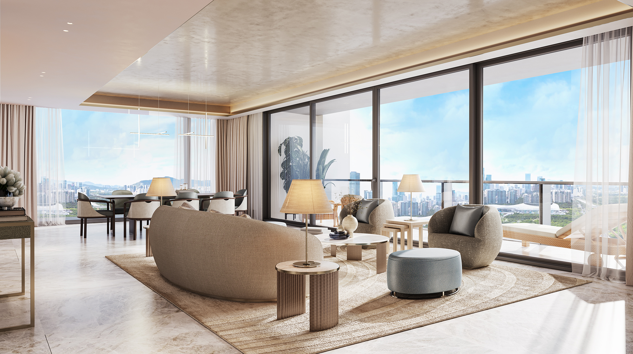 GCC Casa Milano Shenzhen Designed by The One Atelier - The Day Area