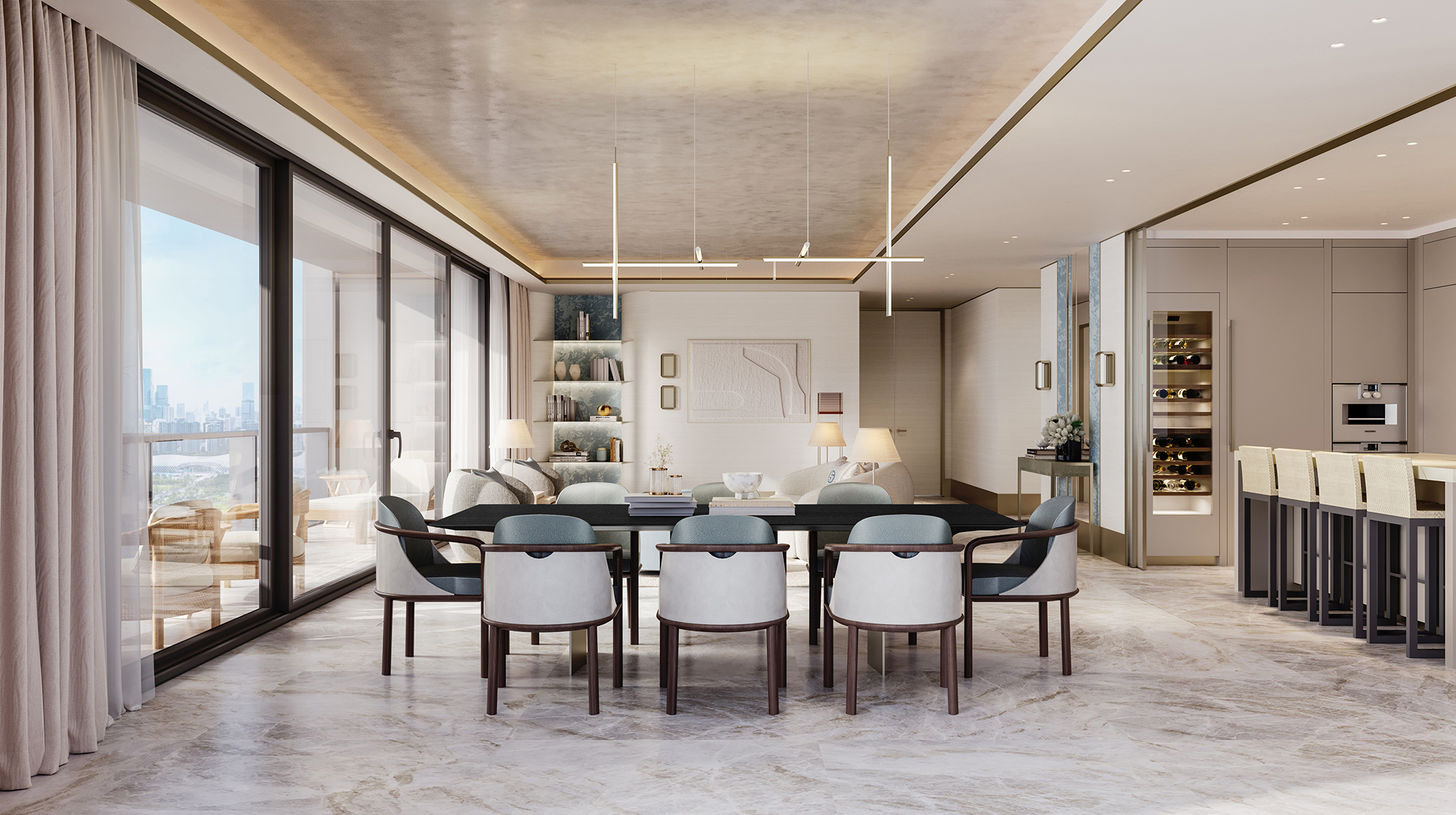 GCC Casa Milano Shenzhen Designed by The One Atelier - The Day Area