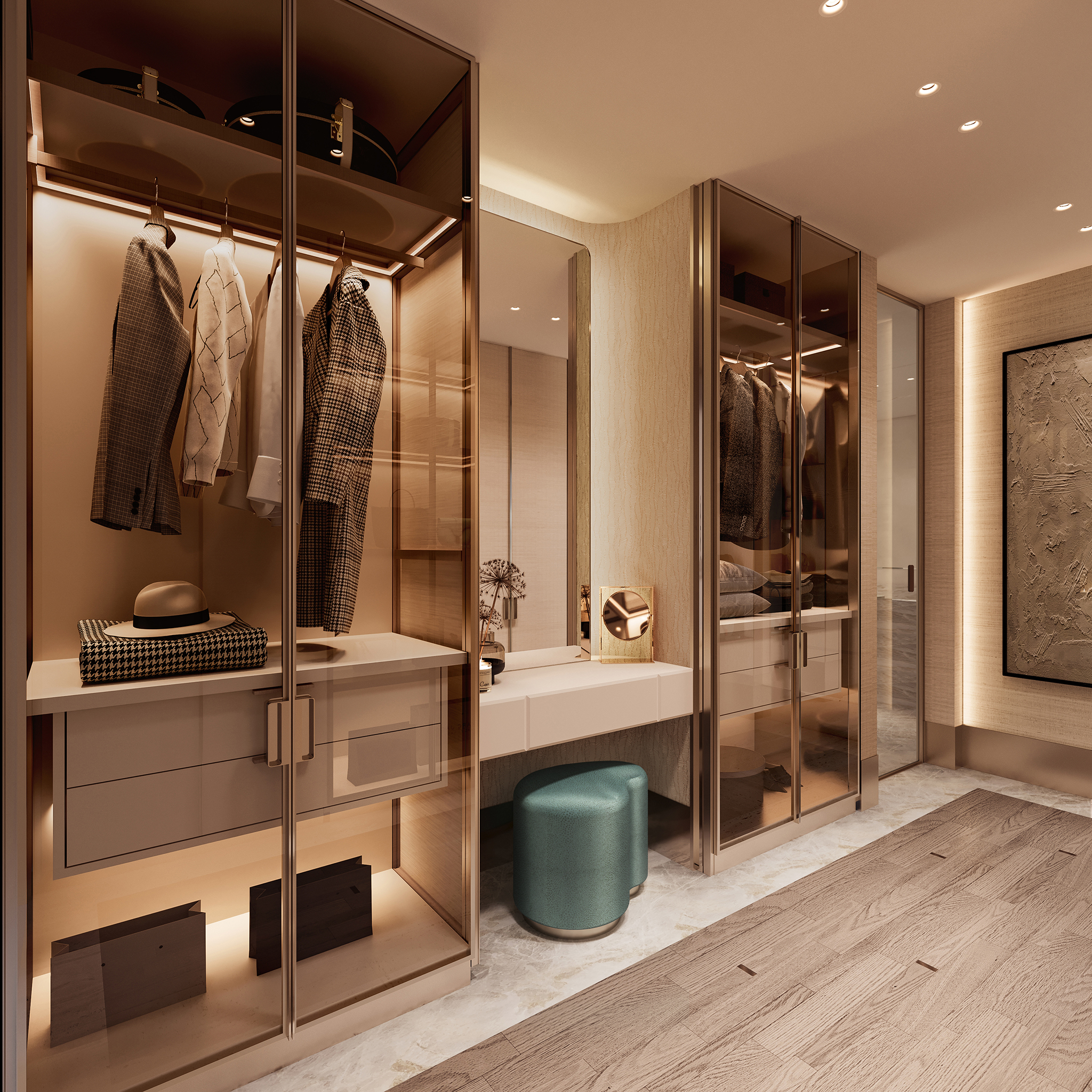 GCC Casa Milano Shenzhen Designed by The One Atelier - Master Dressing Room