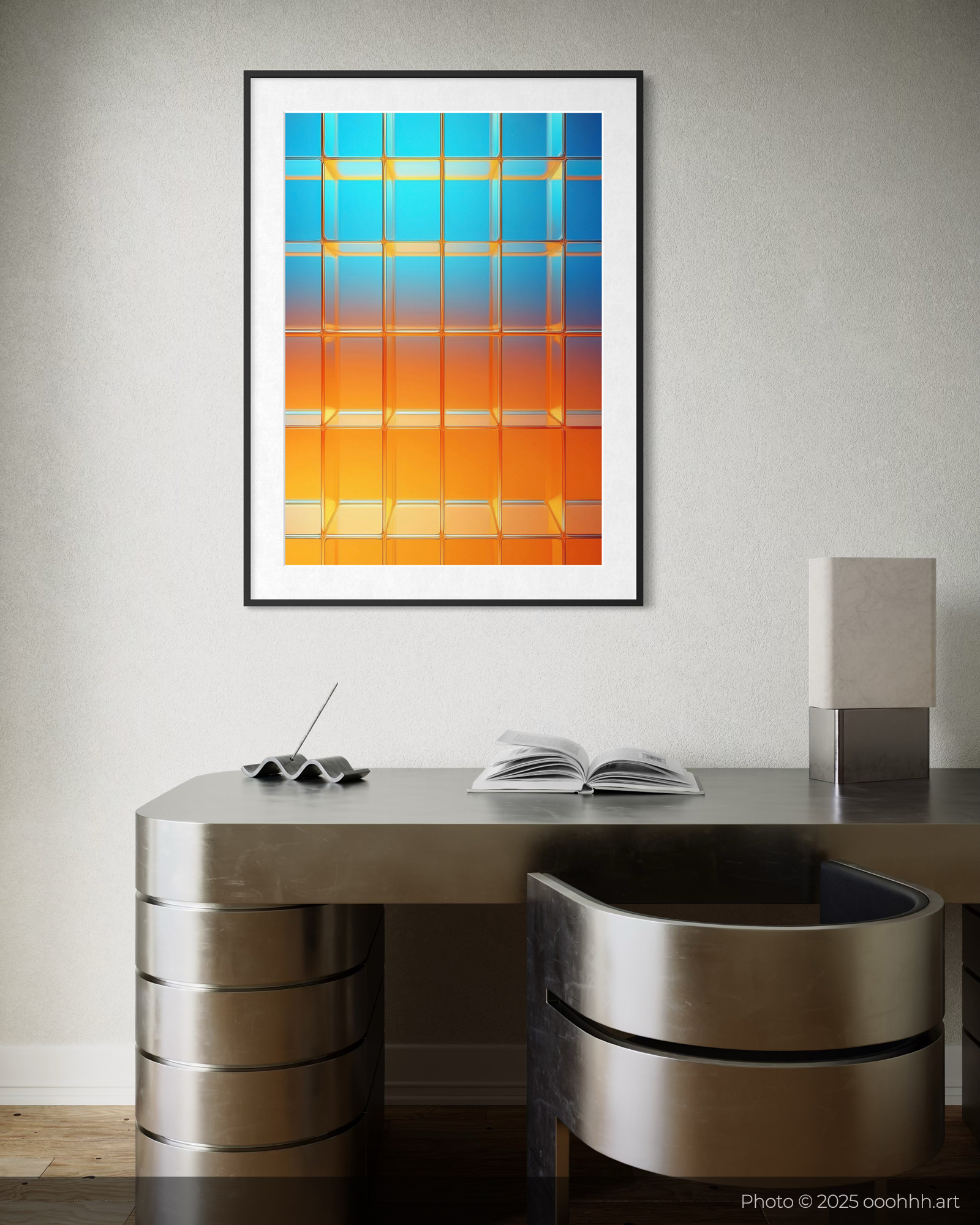 Boxes — Geometric Gradient Fine Art Print (Limited Edition) by ooohhh.art