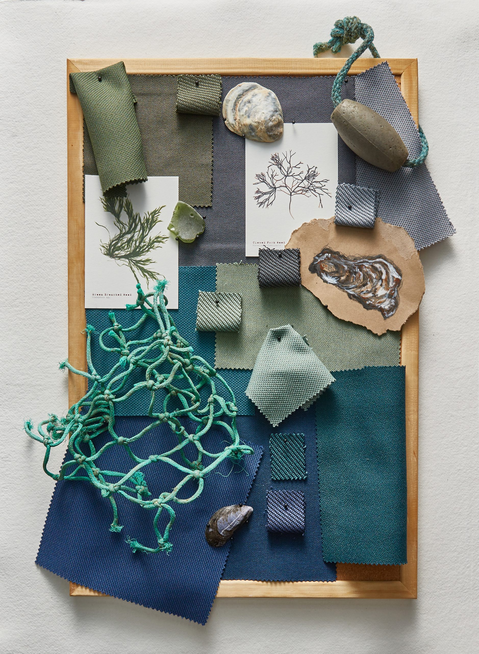 Camira Oceanic Collection Green Moodboard