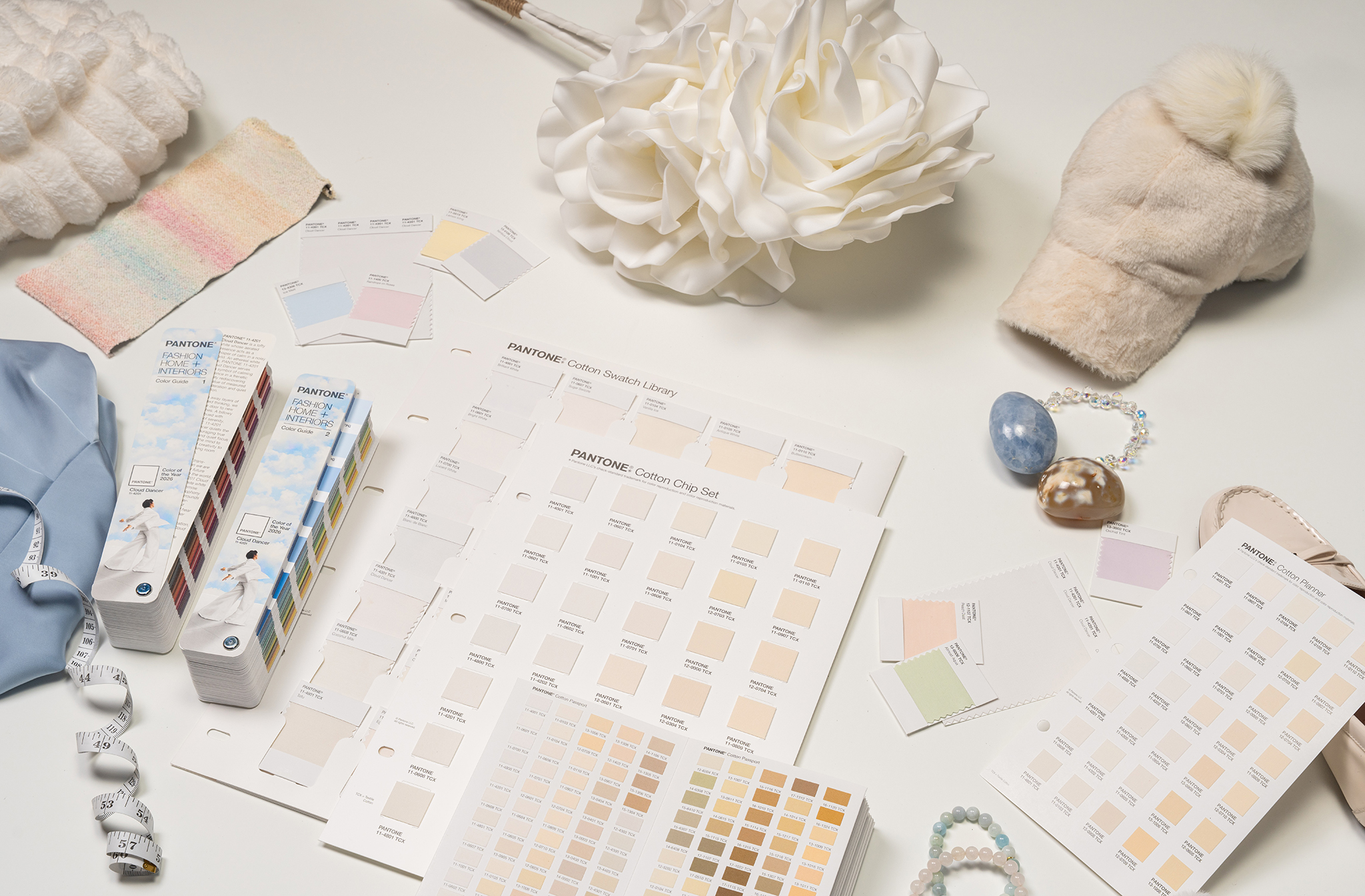 Pantone Color of the Year 2026: PANTONE 11-4201 Cloud Dancer FHI Products Usage
Photo © 2025 courtesy of PANTONE®