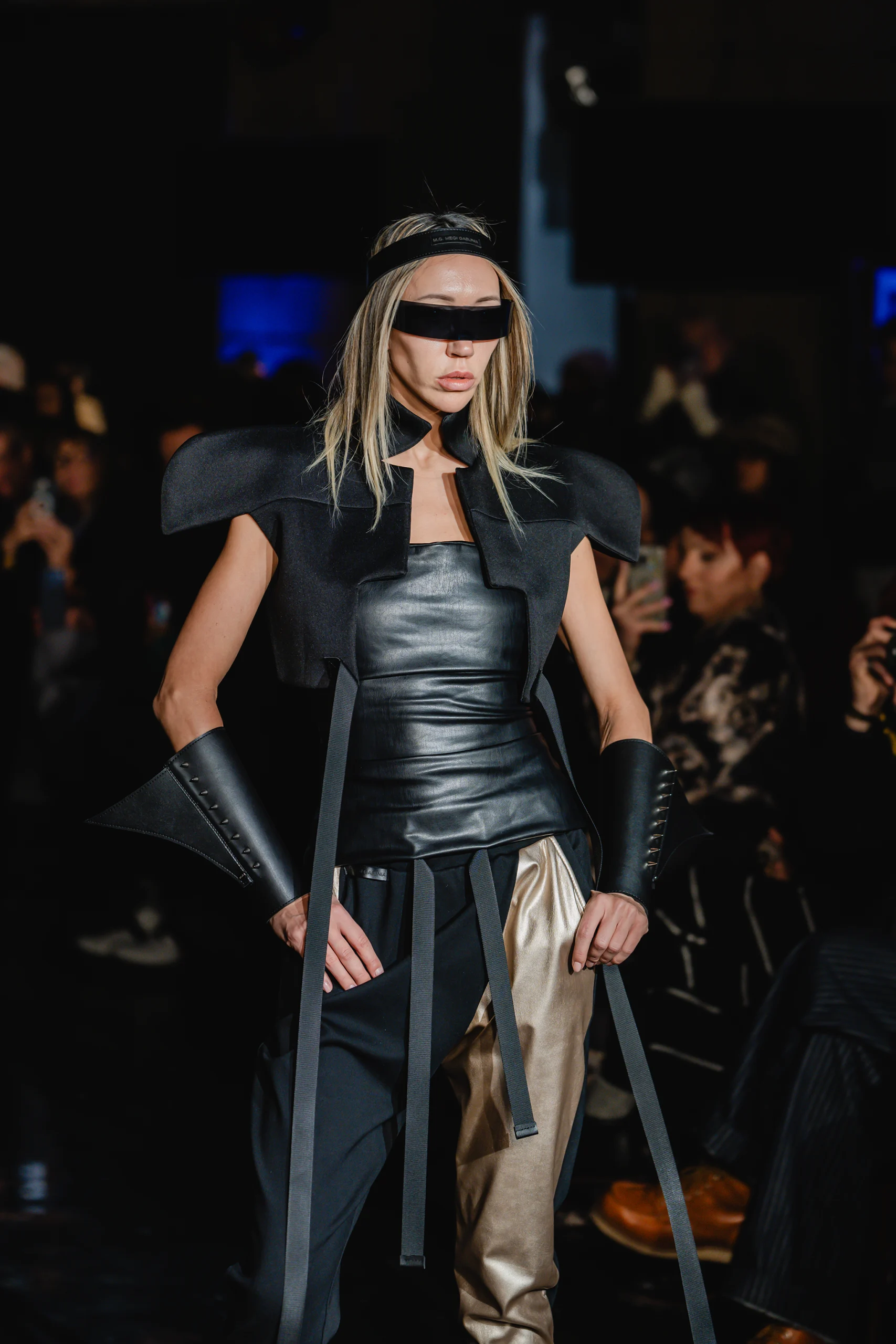 Model ANYA @anyalabanya walking for M.G. Megi Gabunia @mg_megigabunia_mg in NYC. Photo by Christian Mercado Photography @christianmercadophotography