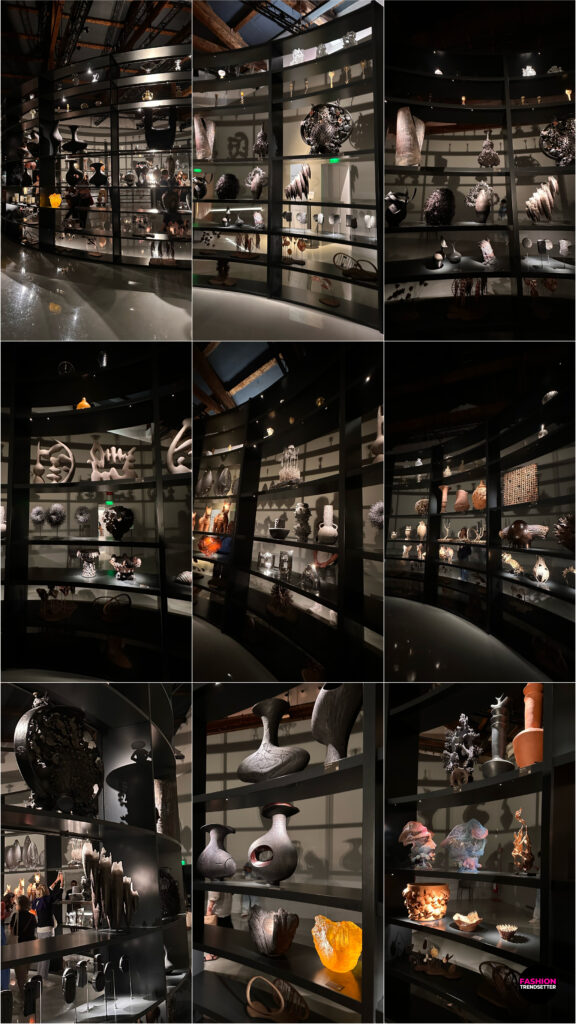Homo Faber 2026: An Island of Light - An Alphabet of Objects Every object told a story, and its form became a language through which craftsmanship expressed beauty, meaning, and imagination. A kinetic installation slowly rotated through 360 degrees, projecting the silhouettes of selected objects onto the surrounding wall and transforming them into an ever-changing visual composition. Chosen for their intricate shapes, earthy tones, and interaction with light, the objects created a dynamic interplay of shadows that recalled humanity's earliest visual expressions. As the installation revolved, light, form, and shadow continuously shifted, revealing the poetic language of objects through an immersive exploration of craftsmanship and visual perception. Photos © 2026, Senay Gokcen for Fashion Trendsetter.