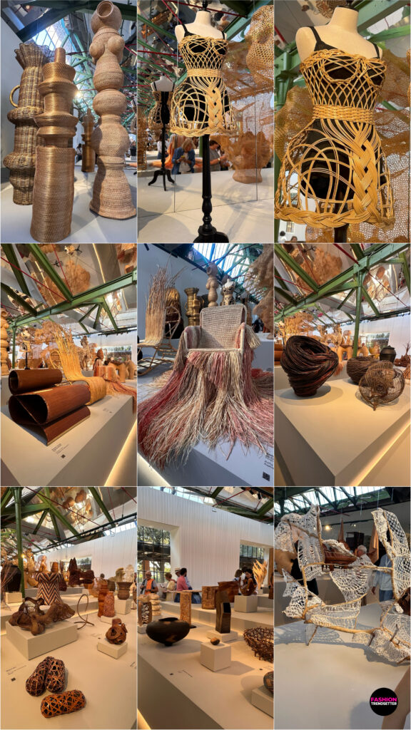 A Rooted Ascent brought woodworkers and weavers into the exhibition itself, allowing visitors to see how organic materials become part of their creative practices.