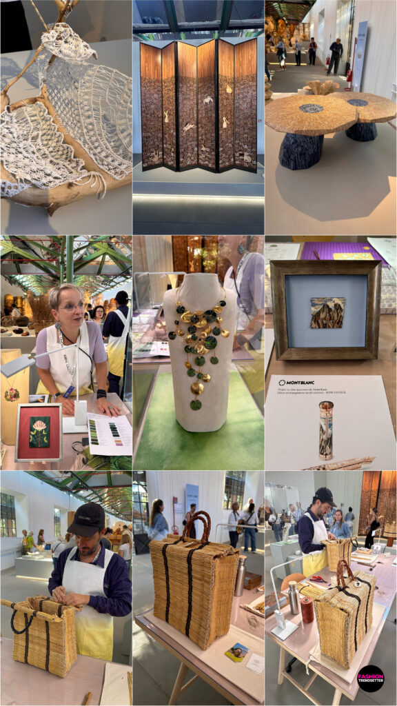 A Rooted Ascent brought woodworkers and weavers into the exhibition itself, allowing visitors to see how organic materials become part of their creative practices.